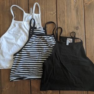 (3) Crop Top Racerback (NWOT)